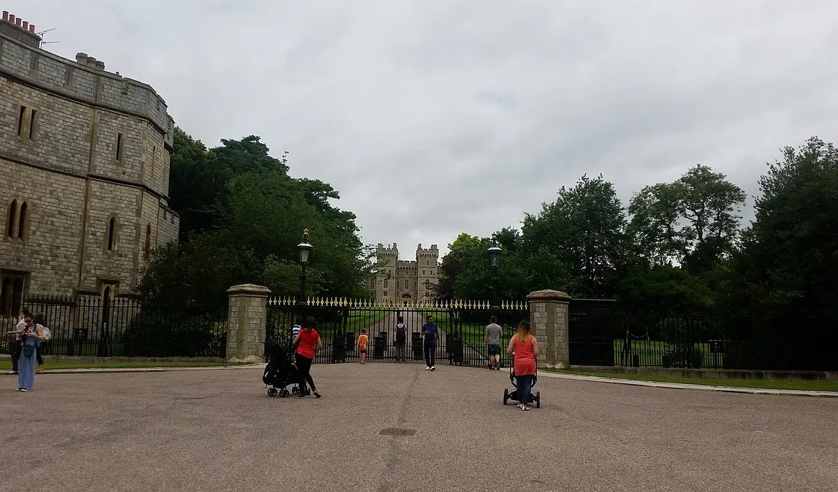 Windsor Castle seen down the Long Walk, the three-mile avenue through the Great Park that costs nothing to walk